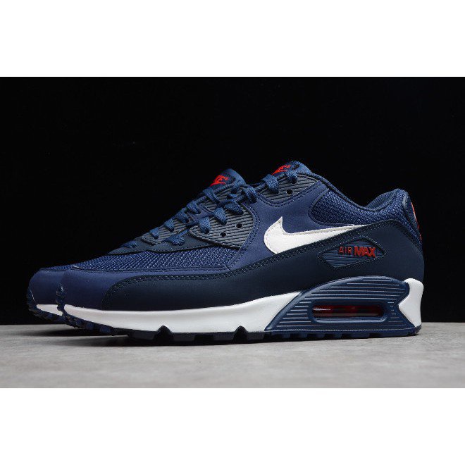 nike air max 90 navy and white