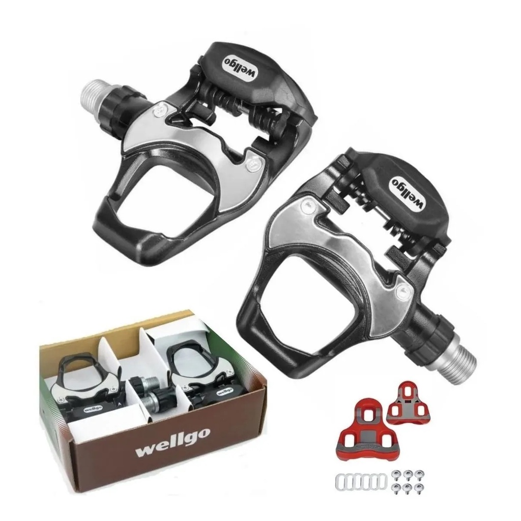 Pedal 9/16" Rosca Grossa - Clip Wellgo R251 (Speed) Alumínio