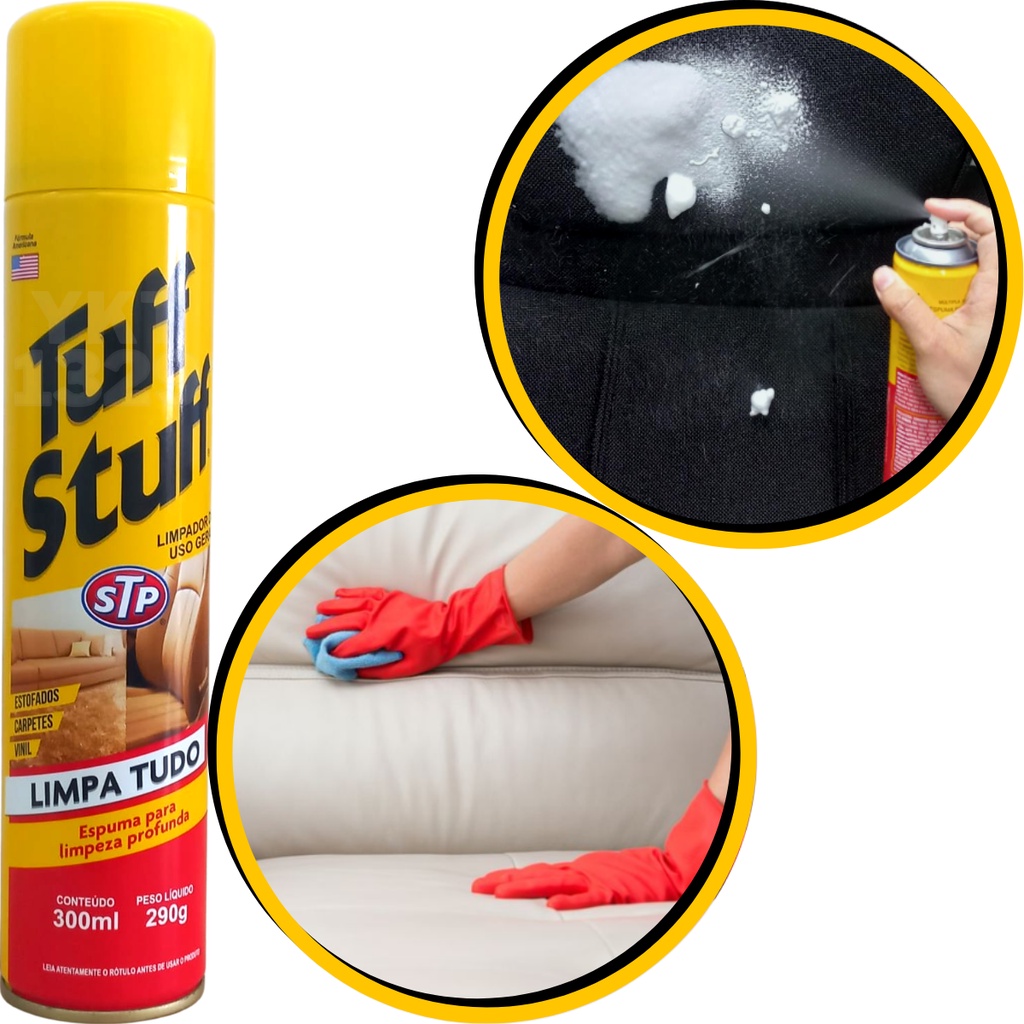 Spray Espuma Limpeza Tuff Stuf Bancos Carpetes Painéis em Oferta na Shopee