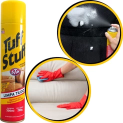 Spray Espuma Limpeza Tuff Stuf Bancos Carpetes Painéis