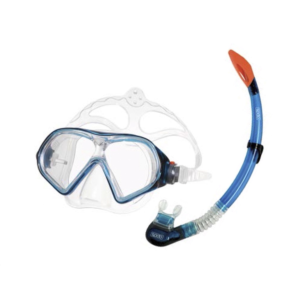 Kit Adulto Snorkel para Mergulho Belize II 617894 Speedo Azul Translucido