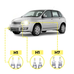 Kit Ultra LED Fiat Stilo 2003/2011 20000 Lúmens 6500K