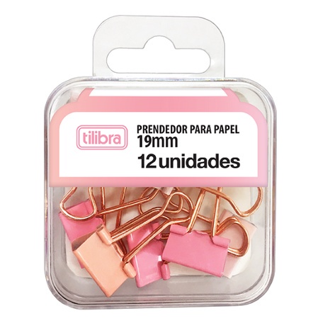 Prendedor de Papel Binder 19mm com 12 unid. Tilibra