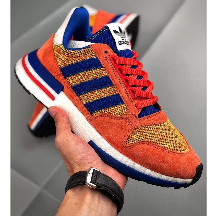 Tênis de corrida adidas Dragon Ball Z x ZX500 RM Boost SON GOKU