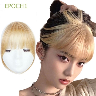 Epoch1 Estilo Comic Clipe Em Extensões Do Cabelo Da Fibra De Alta Temperatura Sintética Top Franja Cabelo 3d Ar Bangs / Multicolor