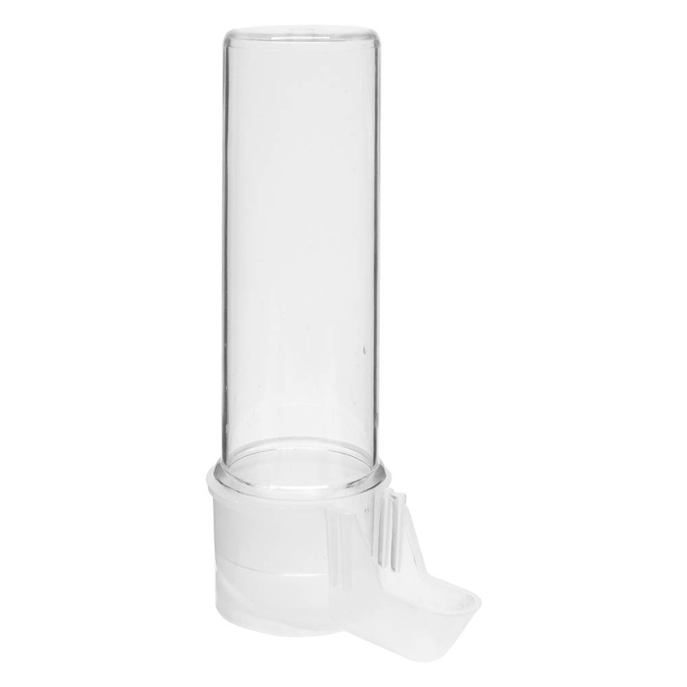 Bebedouro Transparente 100ml Cristal - Malha Fina - para Pássaros Canário Curió Coleiro Pintassilgo