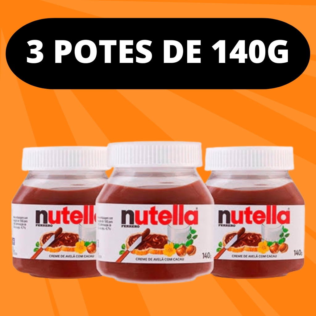 Kit de 3 unidades de Nutella 140g - Promoção Imperdivel | Shopee Brasil