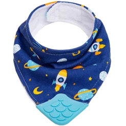 Bandana Babador Com Mordedor Algodão Espaço 15286 - Buba