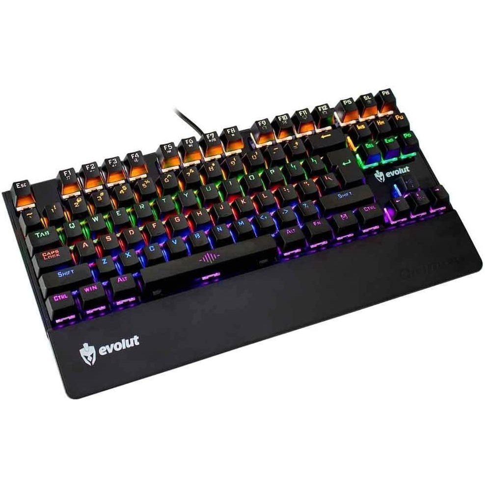 Teclado Gamer Mecânico Evolut Eg204 Assault (blue Switch) Com Fio