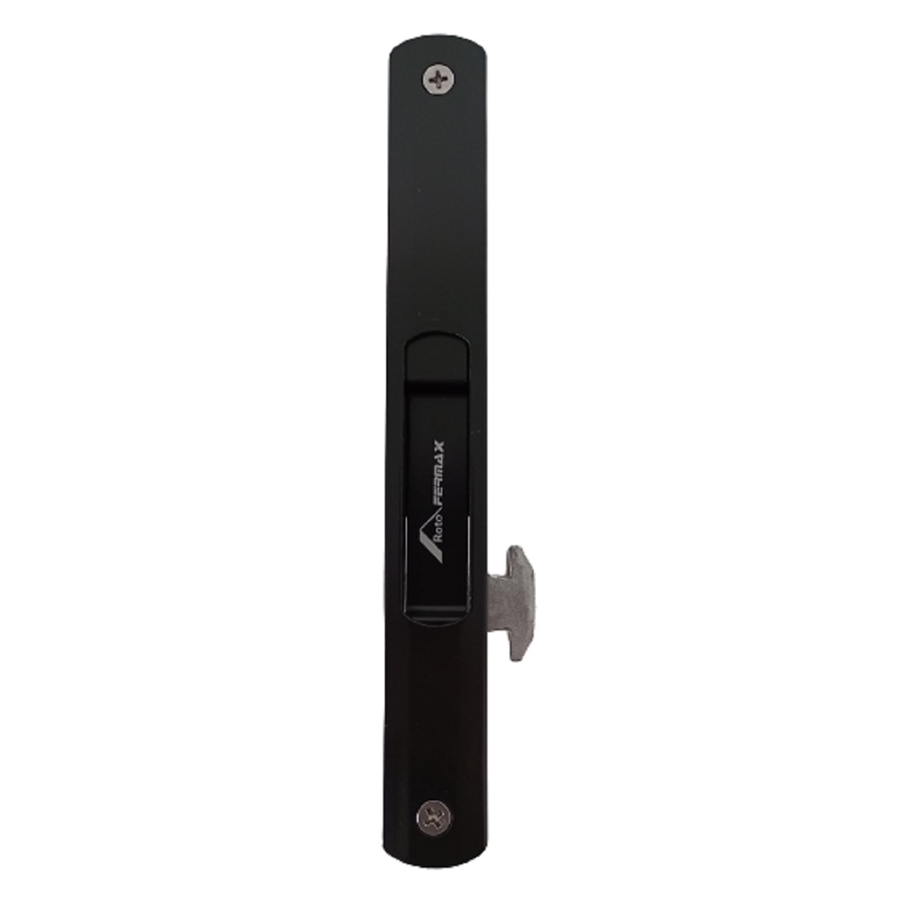 Fecho Concha Manual Porta Correr Alumínio Fermax Fec42 Preto