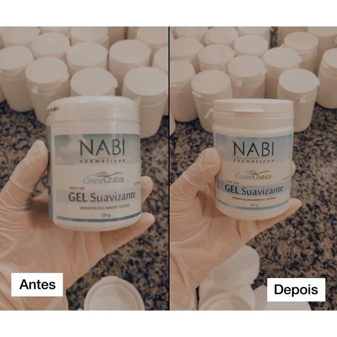 Gel Suavizante 250G Nabi Cosméticos Massagem Alívio Dores Musculares e Articulares