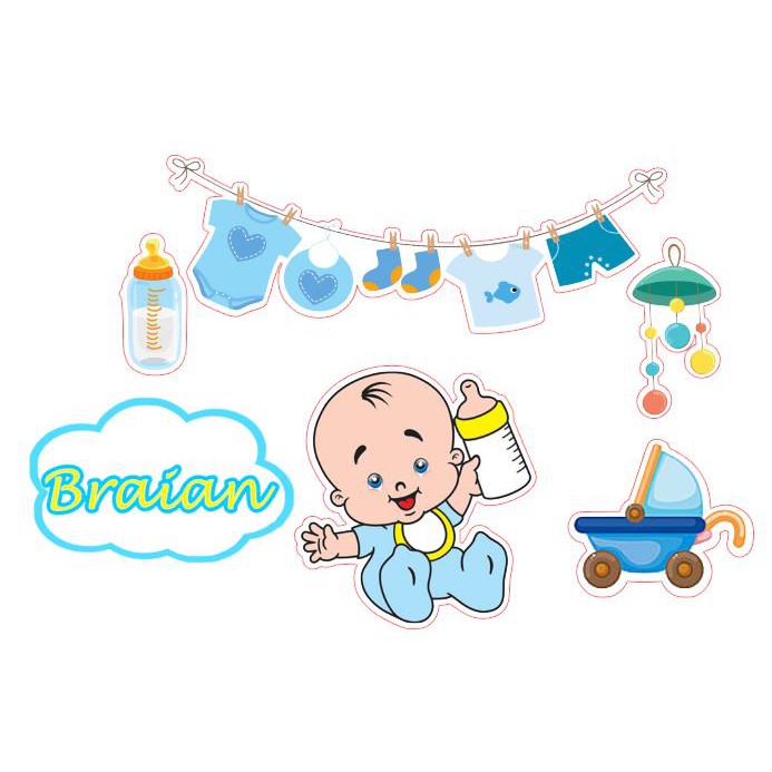 Topper Cha De Bebe Menino 3 Shopee Brasil