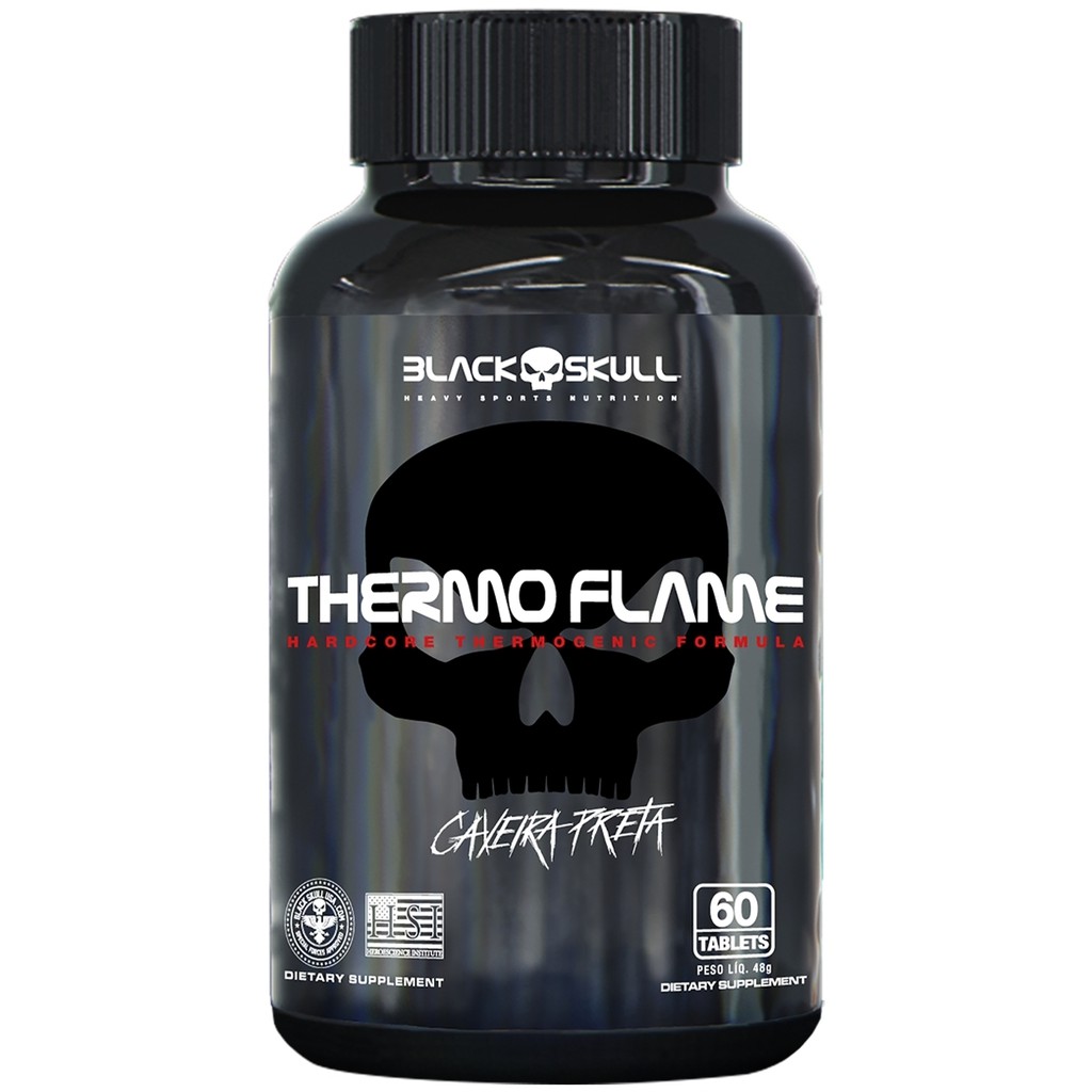Termogênico Thermo Flame - 60 Tabletes- Blackskull - Health