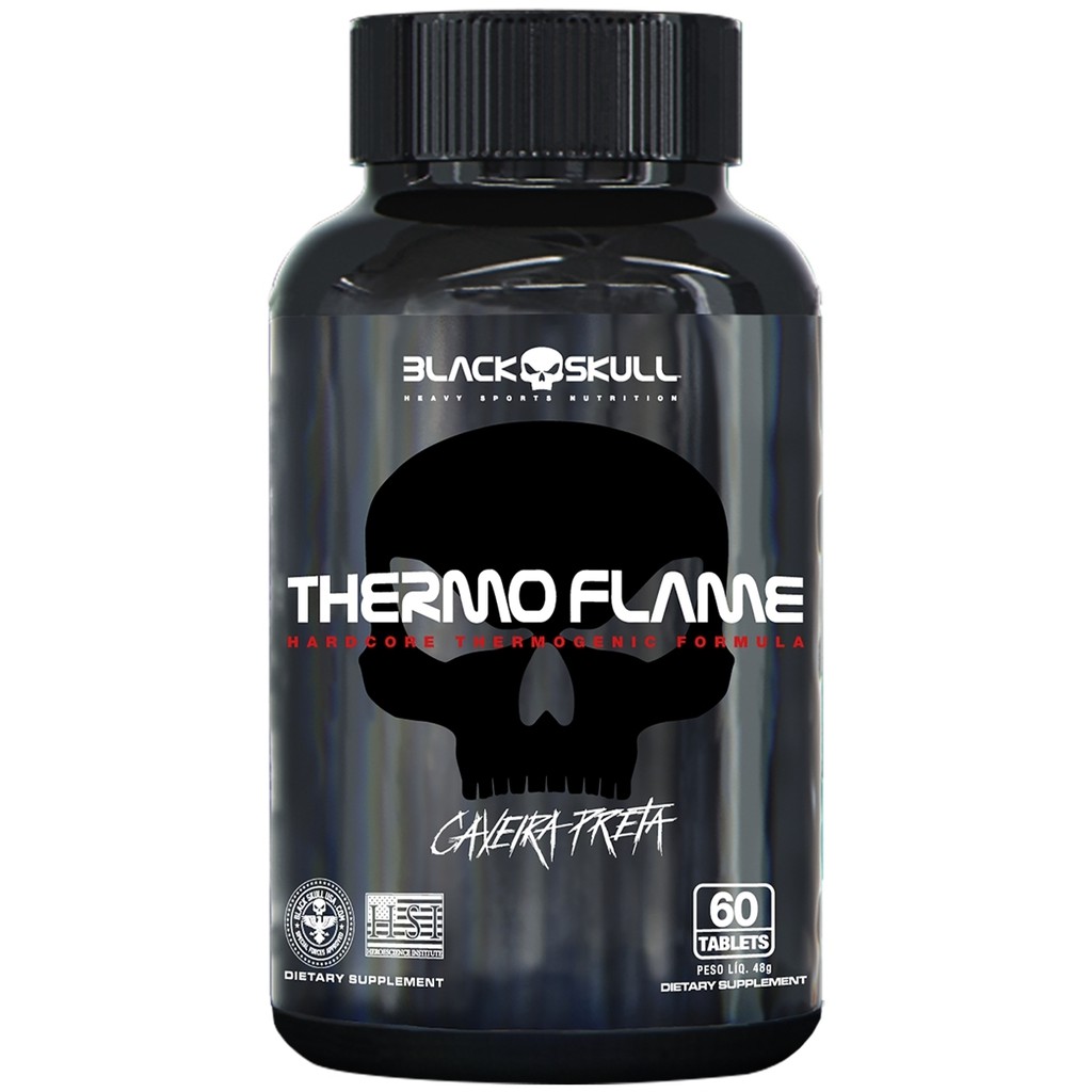 Termogênico Thermo Flame - 60 Tabletes- Blackskull