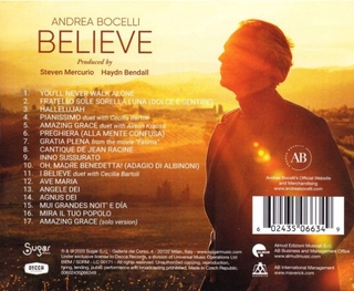 CD Andrea Bocelli - Believe (DELUXE EDITION) | Shopee Brasil