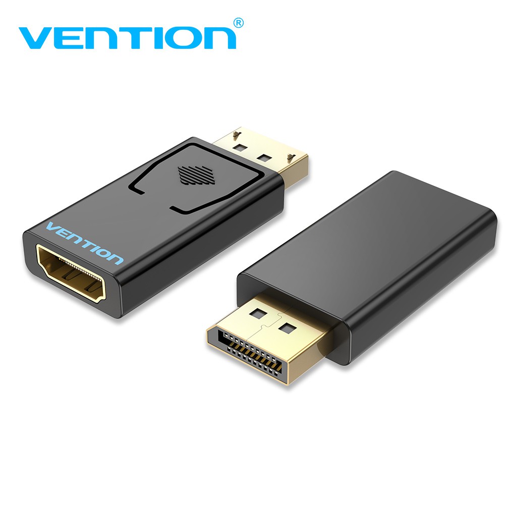 Adaptador/Conversor DP Macho para HDMI Fêmea 1080P Banhado a Ouro com Display Vention
