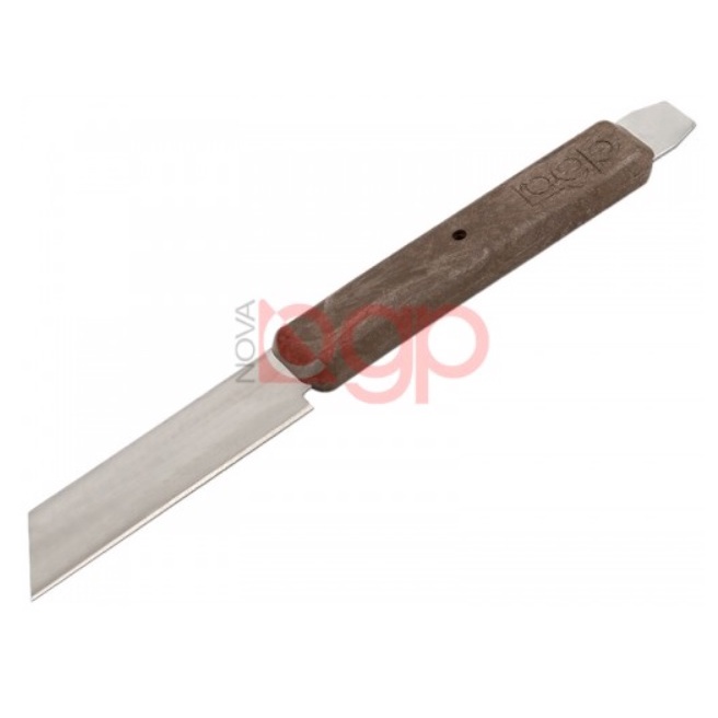 Faca para Gesso Inox Reta - Cabo de Madeira - OGP em Oferta na Shopee