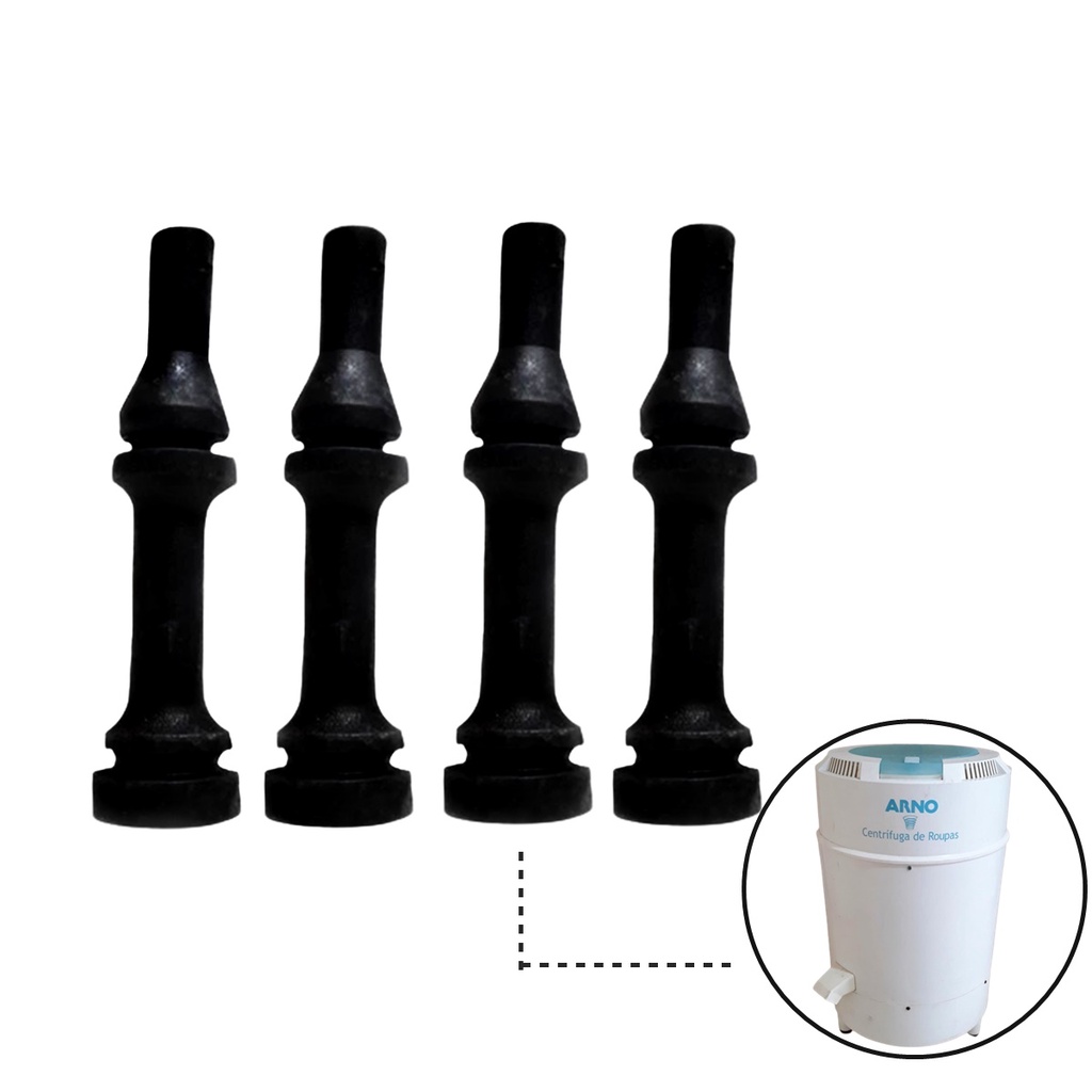 Coxim Para Centrífuga Arno Antiga E Moderna - Kit com 4 unidades