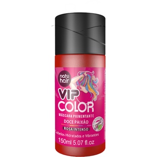 Máscara Pigmentante Vip Color Doce Paixão Natuhair ( Rosa intenso) 150ml