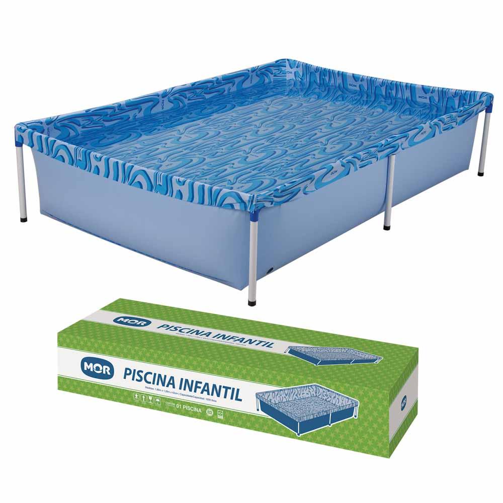 Piscina Infantil Retangular 1000 Litros Mor em Oferta na Shopee
