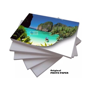 100 folhas Papel Fotográfico Adesivo Glossy 80g A5 a Prova d'água (210 x 148mm = 1/2 folha A4) em Oferta na Shopee