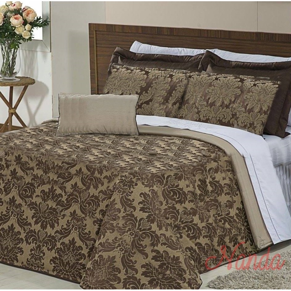 Cobre Leito Jacquard Queen 5 Peças