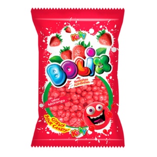 Bala De Goma Azedinha Bolix Morango 500g - Kuky