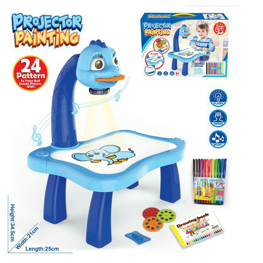 Drawing Projector for Kids, Painting Projector Table with Built-in Music,  Kids Educational Toys for 5 Year Old, Boy Toys, for Age 3+ | Shopee Brasil