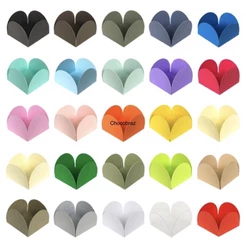 50~200 Forminhas 4 Pétalas Pequena Cores Lisas Para Doces Festas Aniversários 3x3 cm//