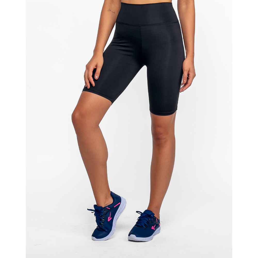 Bermuda Legging leg Suplex Academia Fitness Feminino Cós Alto Não Trasparente