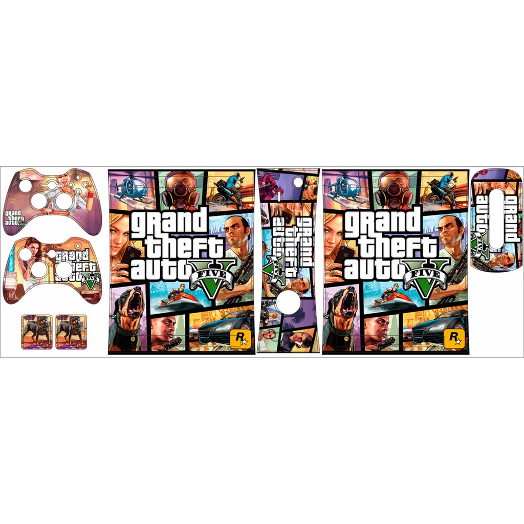 Skin Adesiva Xbox 360 Fat - GTA V