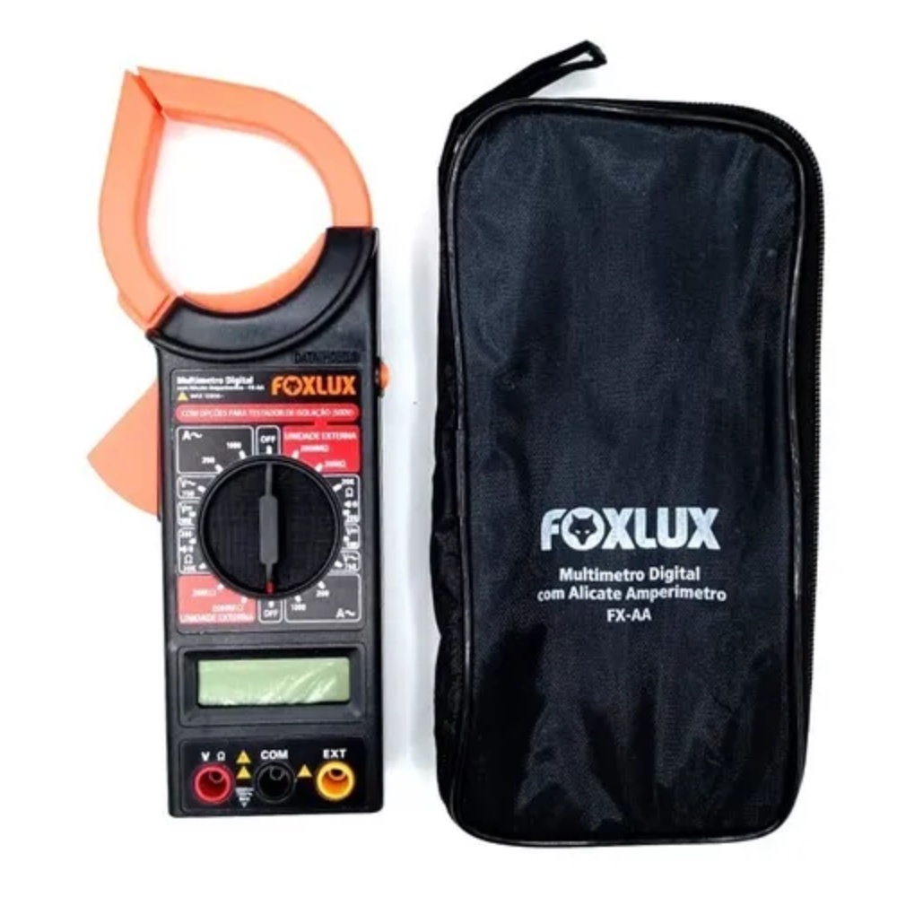 Alicate Amperimetro Digital Foxlux Multimetro Profissional | Shopee Brasil