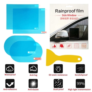 (Hot Spot) 4 Pçs / Set Espelho Lateral Janela Do Carro Filme Claro Anti Chuva À Prova De Chuva Retrovisor Do Carro Filme Adesivo Com Acessórios