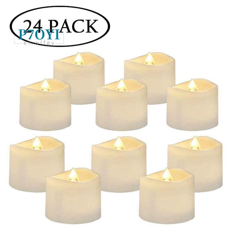 Flameless Votive Candles With Timer, Battery Operated Flickering LED