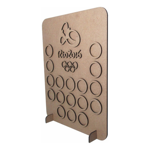 Placa Decoração Porta Moedas Das Olimpíadas 2016 - Mdf - Coleção Rio 2016