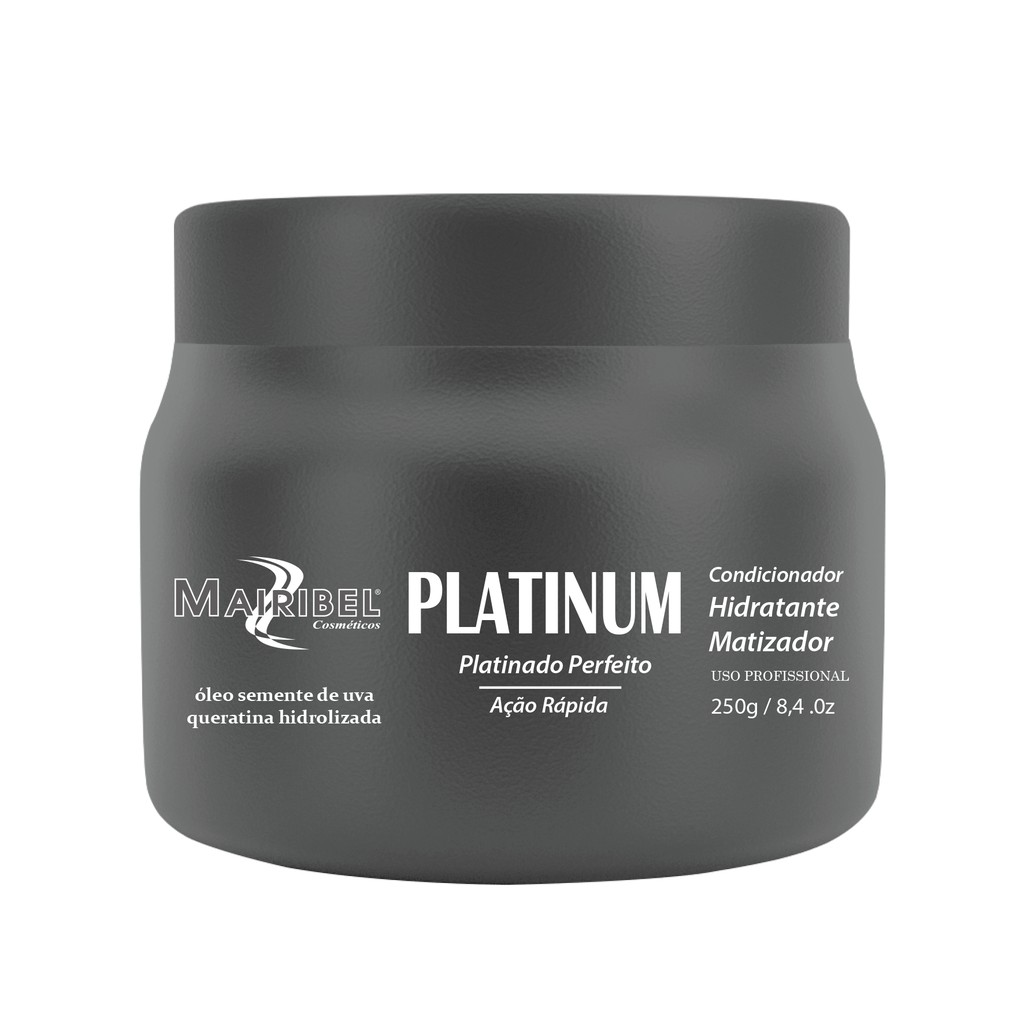 Matizador Platinum Para Cabelo Loiro Platinado 250g - Profissional Mairibel/ Hidratylife