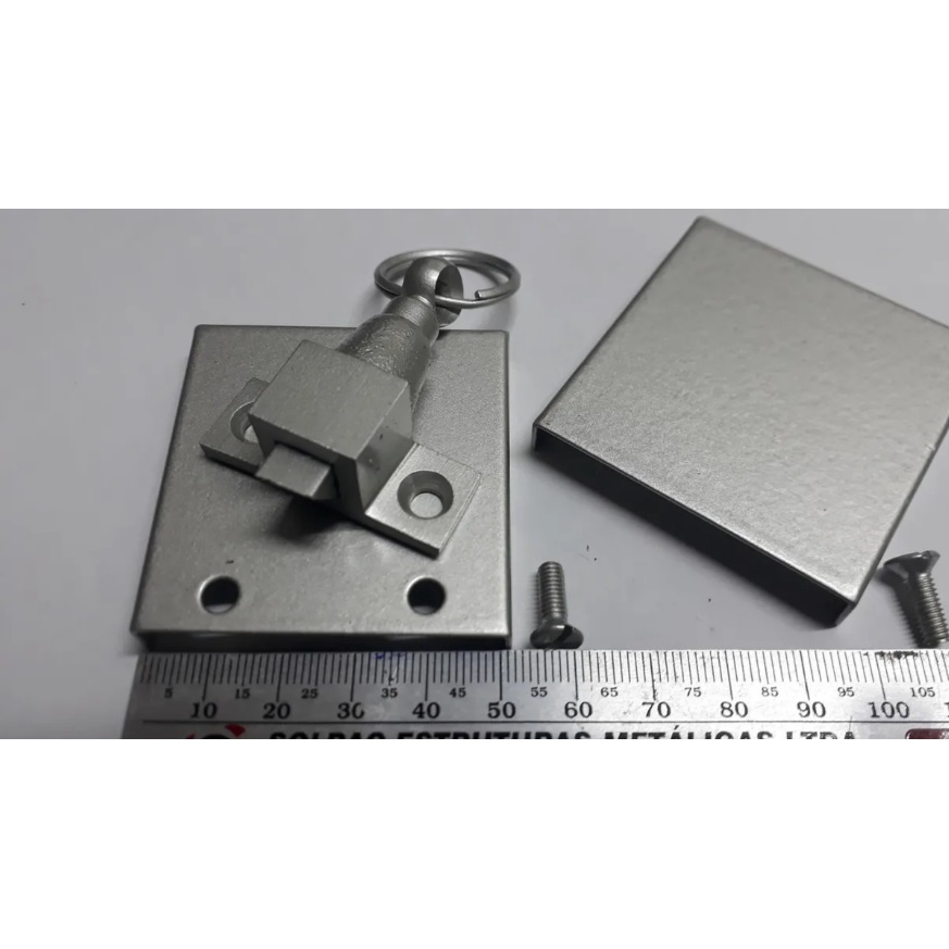 Capa Para Trinco Basculante Dorma Mod. Sm1095 Cor Prata