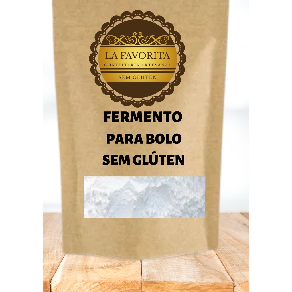 Fermento Químico em pó tradicional para bolo - Sem Glúten - 200g