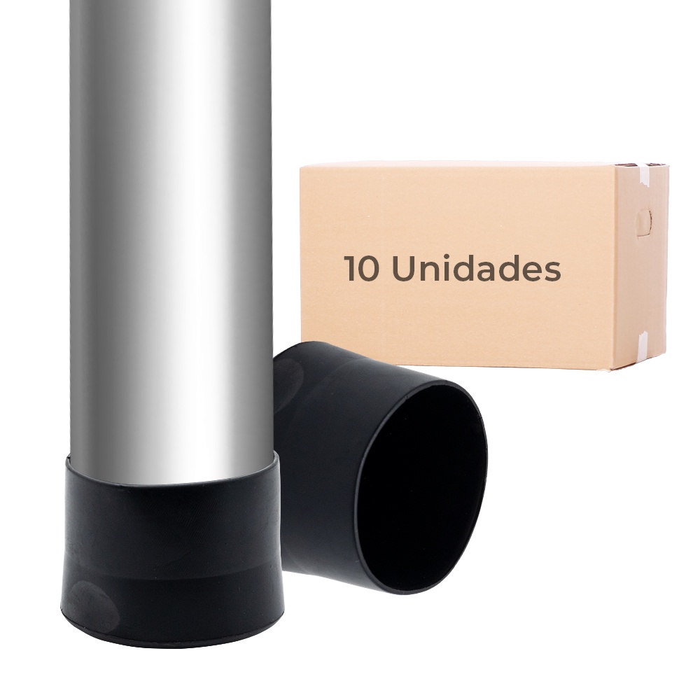 10 Un Ponteira Pe Cadeira Mesa Moveis Pvc Externa 1 3/4 44mm