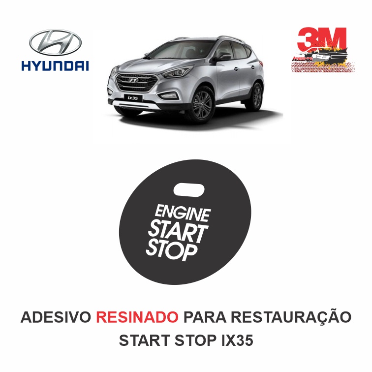 Adesivo Restaura Tecla Botão Start Stop Hyundai Ix35 em Oferta na Shopee