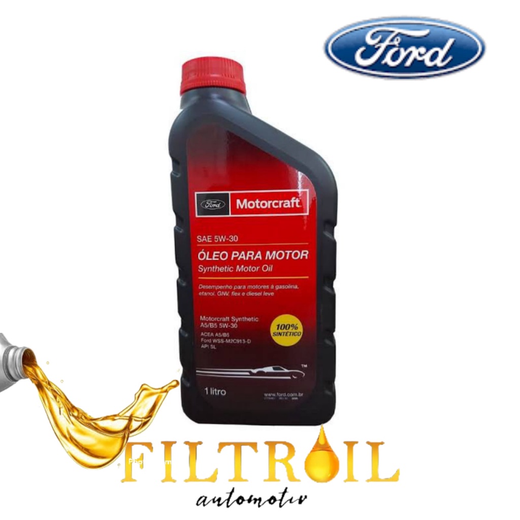 Óleo De Motor Ford Motorcraft 5W30 100% Sintético Flex GNV Diesel leve 1L