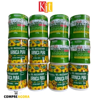 Kit Gel Massageador Arnica/ 20 Ervas Alivia A Dor Revenda em Oferta na Shopee