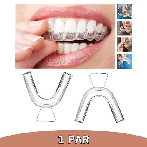1 Par Moldeira Para Bruxismo, Clareamento Dental, Ranger De Dentes