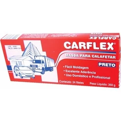 Massa Para Calafetar Preta - Carflex 350 Gr