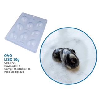 1~10 Forma Simples Ovo Liso 30g  704 ou 10583 (J9) em Acetato BWB Para Bombom e Doces de Chocolate e Confeitaria. em Oferta na Shopee
