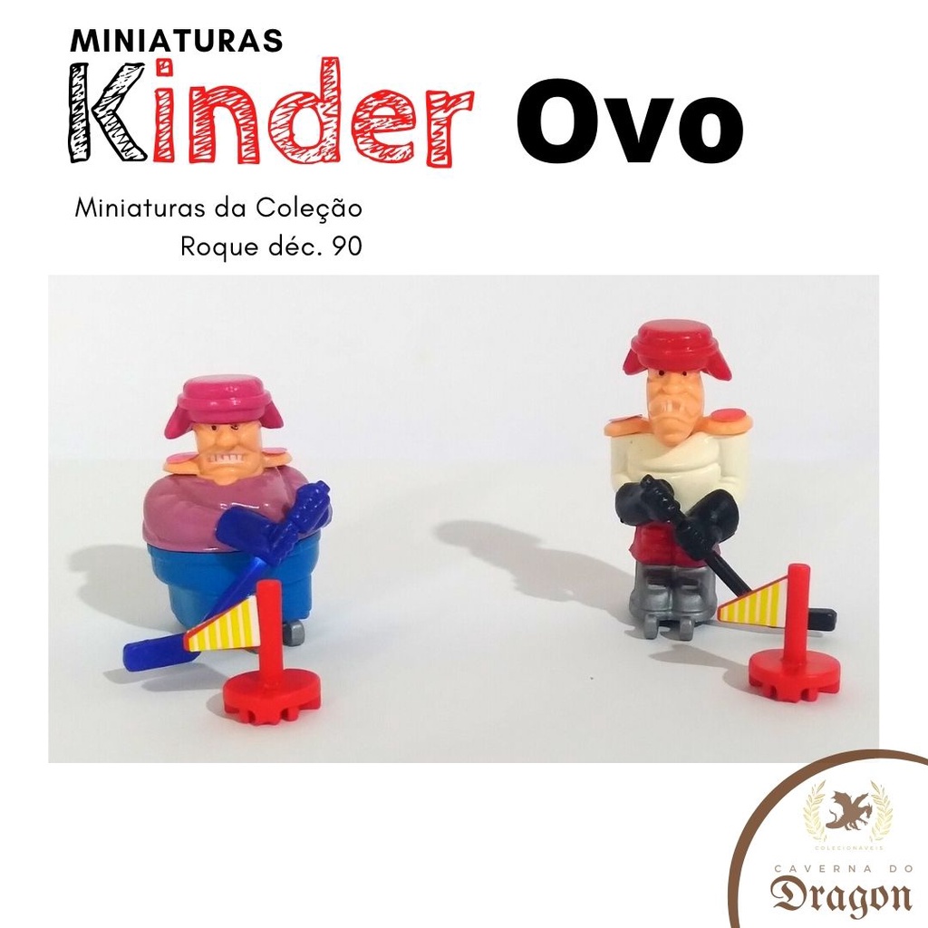 Miniaturas Kinder Ovo, Coleção Hockey no Gelo - Esporte Hóquei no gelo (Lote Fechado)
