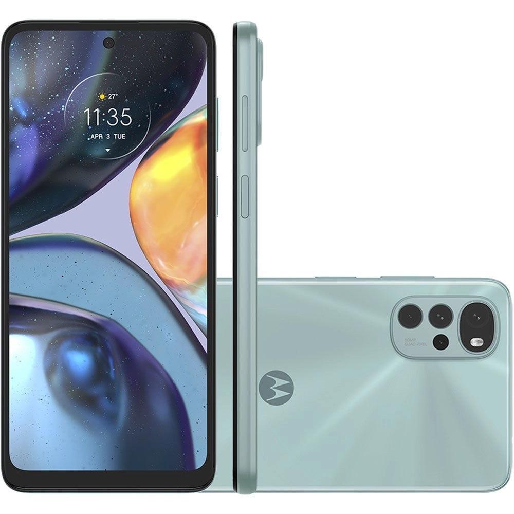 Smartphone Motorola Moto G22 128GB 4G 6.5'' Dual Chip 4GB RAM Câmera Quádrupla + Selfie 16MP - Verde