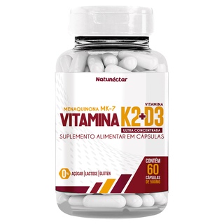 Vitamina K2 + D3 60 Cápsulas Natunéctar SUPLEMENTO ORIGINAL