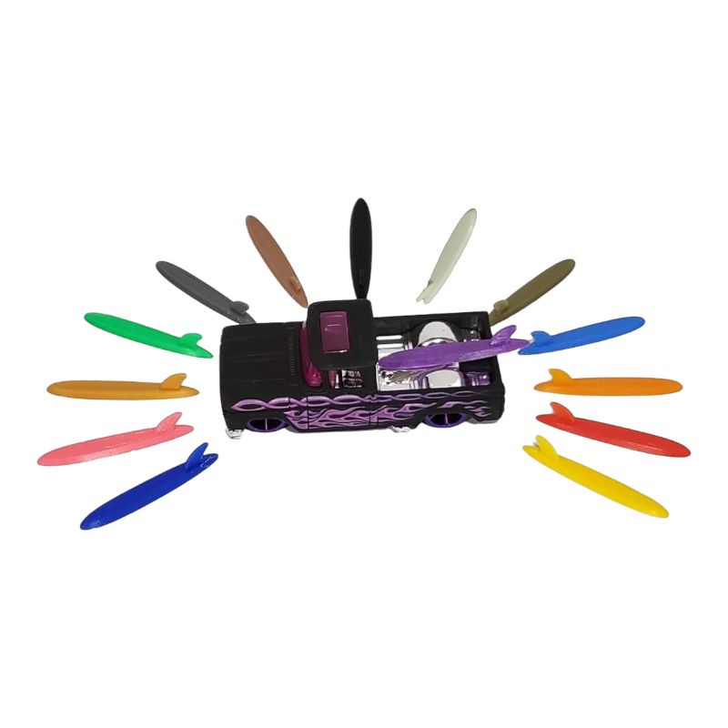 Hotwheels Prancha Surf Miniatura Plástico Feita em 3D Custom 62 Chevy