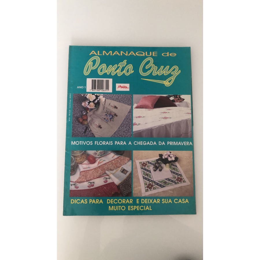 Revista Almanaque De Ponto Cruz 03 Decoração Bordado 680o
